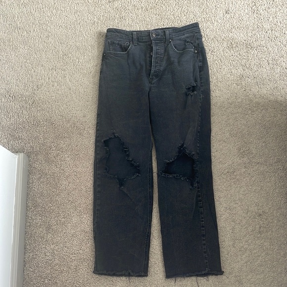 Black Ripped Jeans - Picture 1 of 3